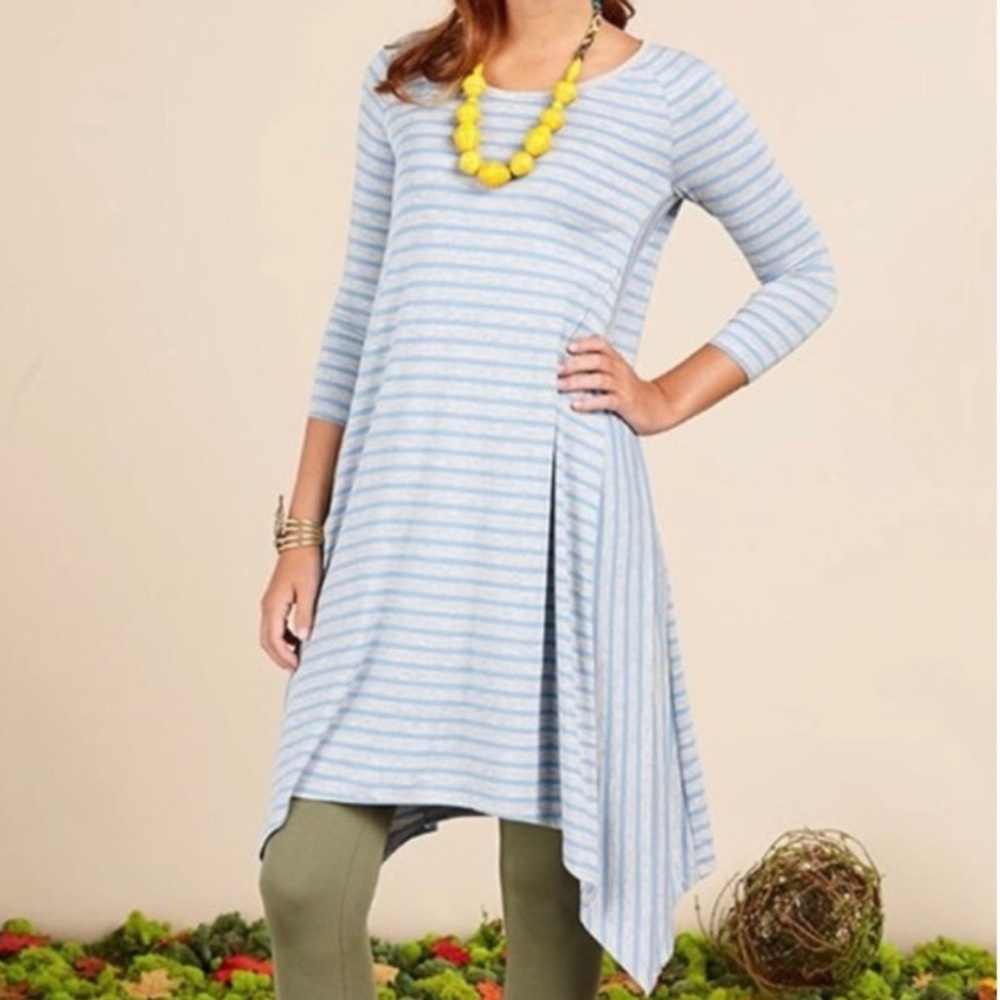 Matilda Jane Stripe Modal Shark Bite Hem Dress Her Majesty Size XS